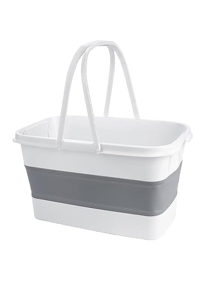 DORLANK Multipurpose Unbreakable Plastic Tub| Foldable Basket with Handle | Plastic Bucket for Daily Use | Water Storage Bucket | - Image 1